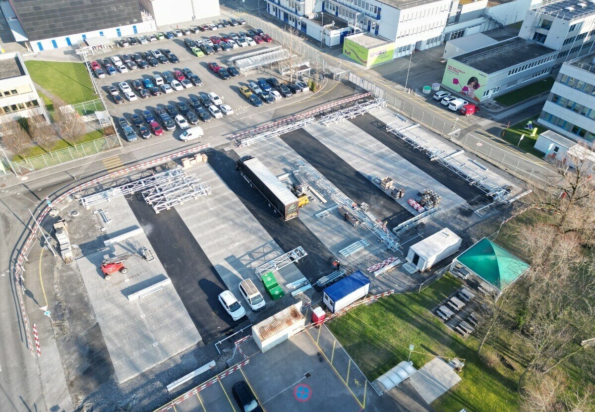 Baustart Parkplatz-Projekt Buchs (SG)