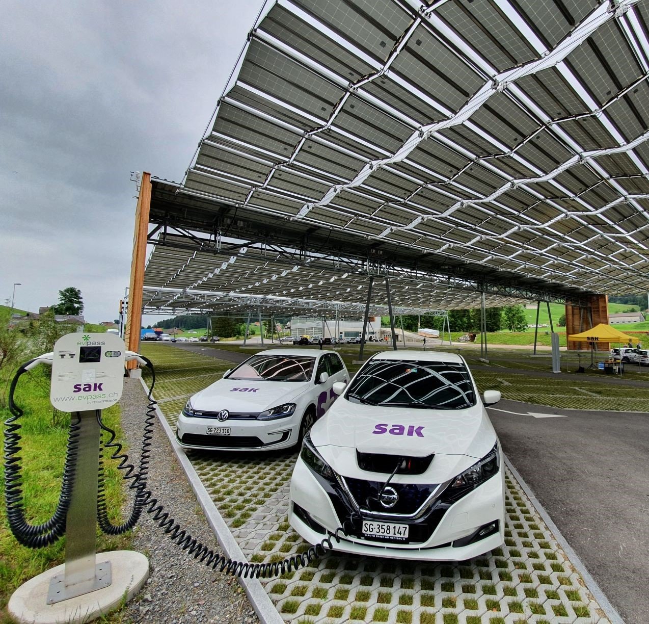 Solar power for car parks