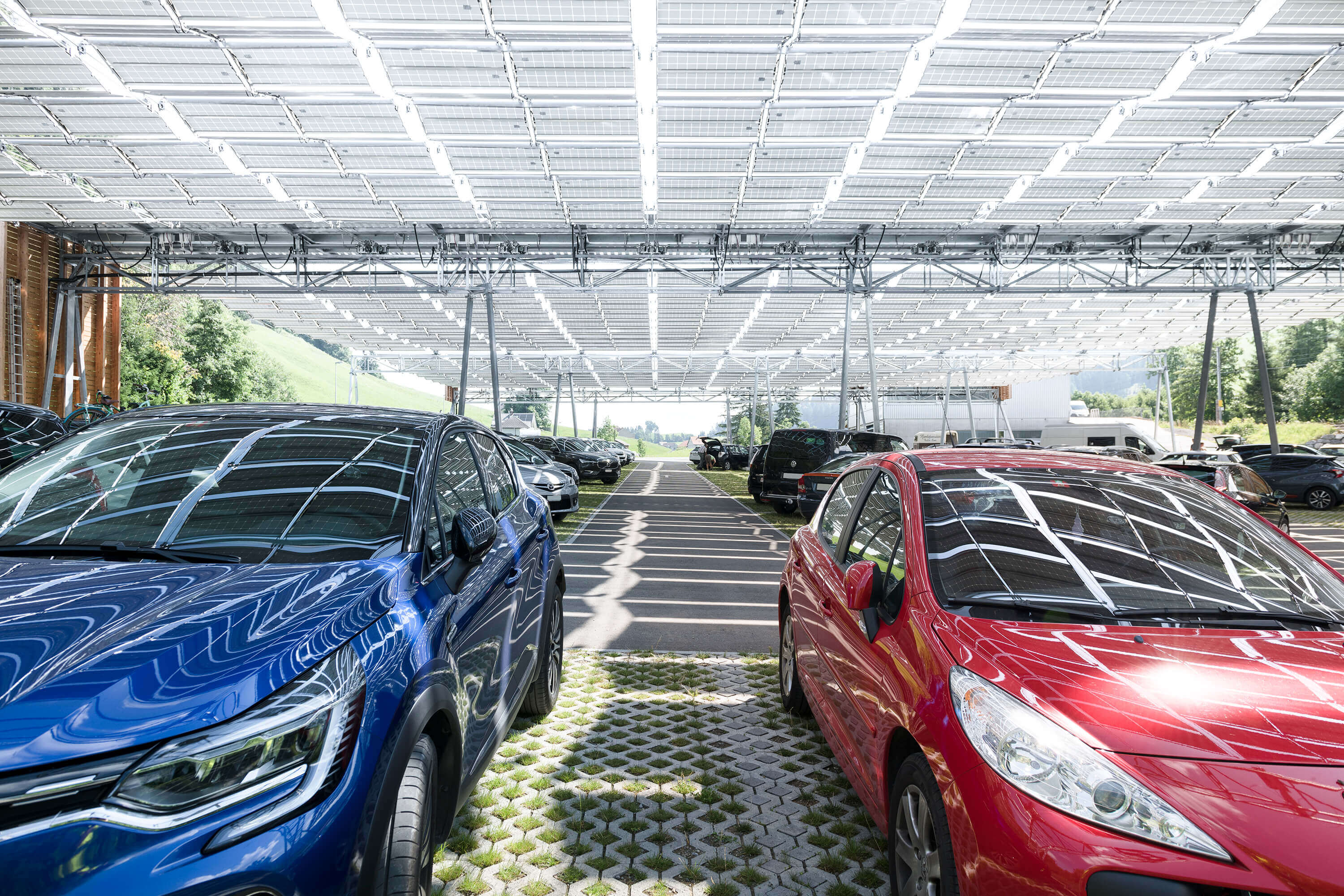 Solar power for car parks
