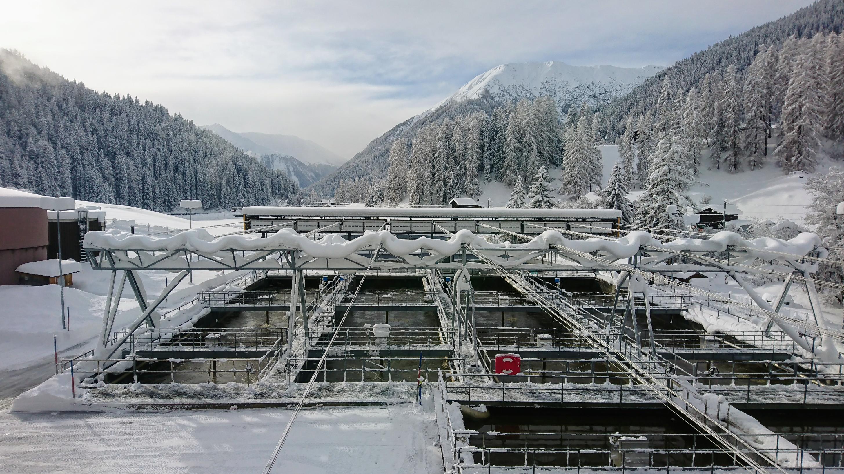 ARA Davos mit Schnee