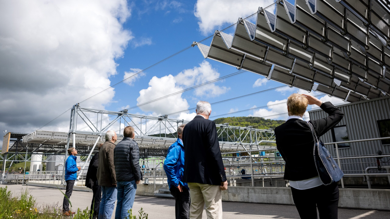 Solarfaltach vor Ort besichtigen